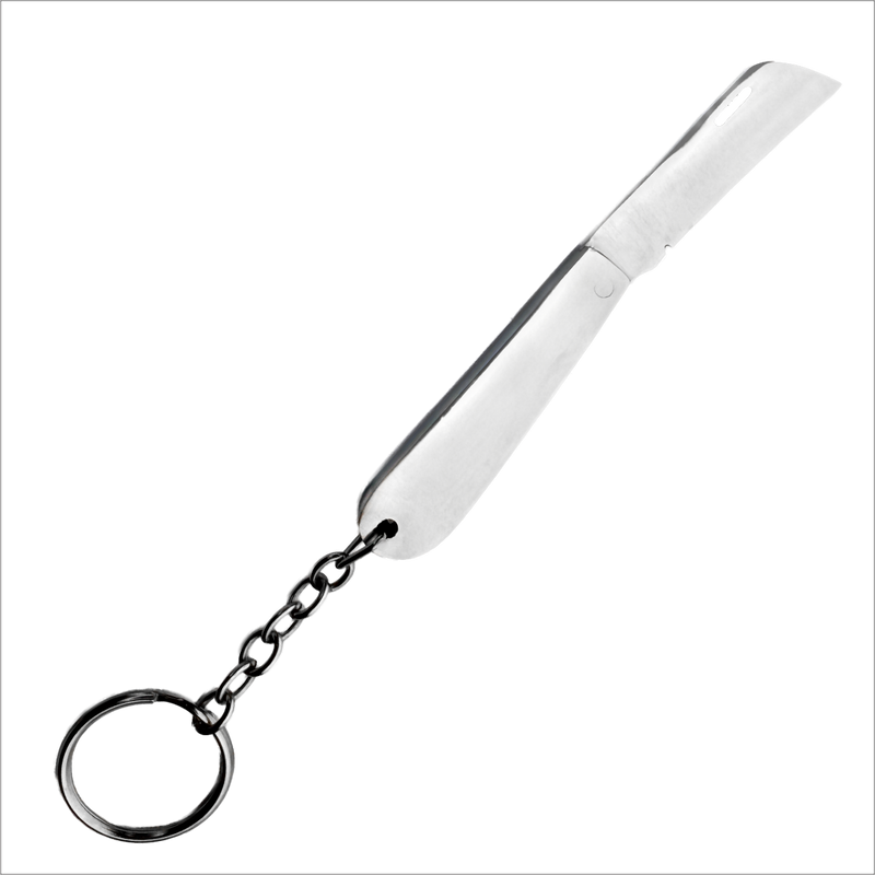 CANIVETE CHAVEIRO INOX COM ARGOLA