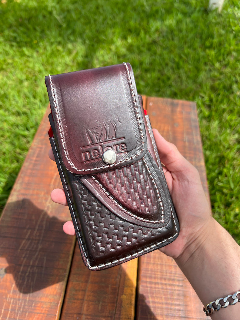 Capa de celular com porta faquinha